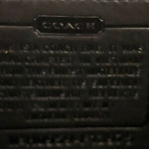 Black leather Coach Shoulder purse